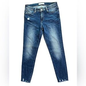 Flying Monkey Distressed Skinny Jeans – Medium Wash